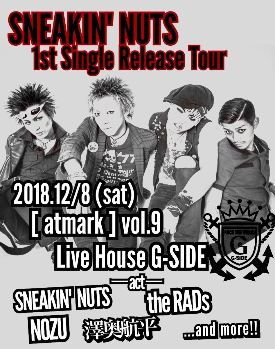 atmark vol.9 SNEAKIN’ NUTS 1st Single Release Tour